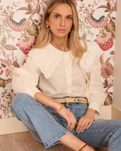 Maternité|Chemisiers Et Chemises-Polin et moi Chemise à col Iris Cru