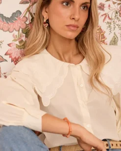 Maternité|Chemisiers Et Chemises-Polin et moi Chemise à col Iris Cru