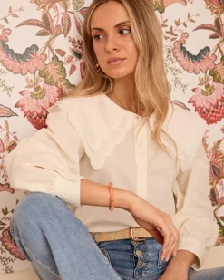 Maternité|Chemisiers Et Chemises-Polin et moi Chemise à col Iris Cru