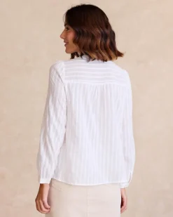 Chemisiers Et Chemises-Polin et moi Chemise à encolure Catalina BLANC