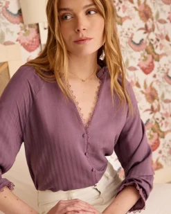 Maternité|Chemisiers Et Chemises-Polin et moi Chemise à manches Felisa MAUVE