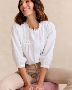 Maternité|Chemisiers Et Chemises-Polin et moi Chemise à manches tulipe BLANC