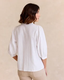 Maternité|Chemisiers Et Chemises-Polin et moi Chemise à manches tulipe BLANC