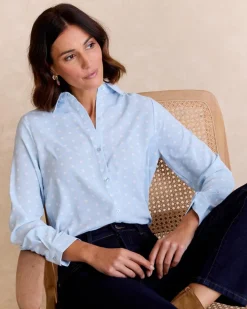 Maternité|Chemisiers Et Chemises-Polin et moi Chemise à pois Camili DENIM