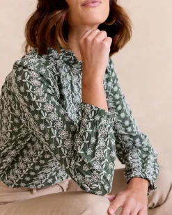 Maternité|Chemisiers Et Chemises-Polin et moi Chemise à volants Aurora Vertforêt