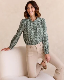 Maternité|Chemisiers Et Chemises-Polin et moi Chemise à volants Aurora Vertforêt