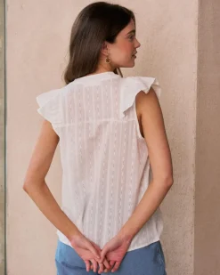 Maternité|Chemisiers Et Chemises-Polin et moi Chemise à volants Ish blanc