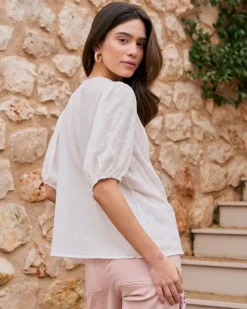 Maternité|Chemisiers Et Chemises-Polin et moi Chemise avec broderie Lua blanc