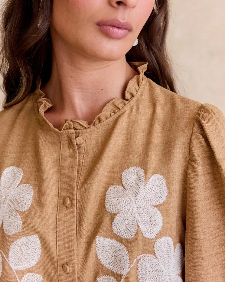 Maternité|Chemisiers Et Chemises-Polin et moi Chemise brodée Ciela CHAMEAU