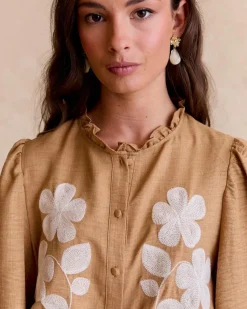 Maternité|Chemisiers Et Chemises-Polin et moi Chemise brodée Ciela CHAMEAU