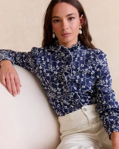 Maternité|Chemisiers Et Chemises-Polin et moi Chemise brodée Guada DENIM