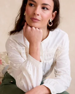 Maternité|Chemisiers Et Chemises-Polin et moi Chemise brodée Lidia Cru