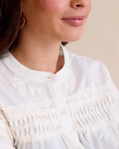 Maternité|Chemisiers Et Chemises-Polin et moi Chemise brodée Lidia Cru