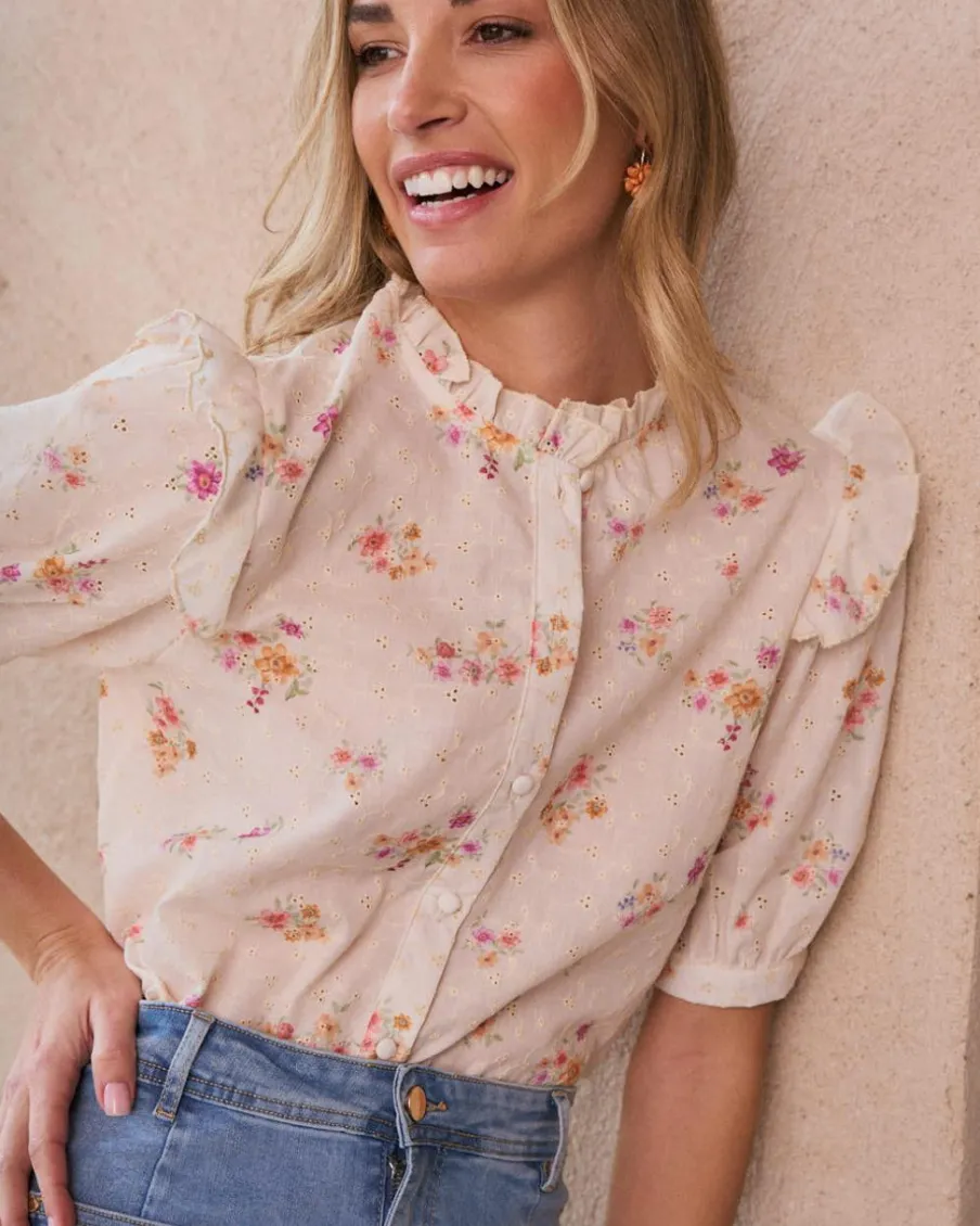 Maternité|Chemisiers Et Chemises-Polin et moi Chemise brodée Nati Cru