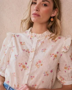 Maternité|Chemisiers Et Chemises-Polin et moi Chemise brodée Nati Cru