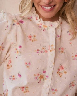 Maternité|Chemisiers Et Chemises-Polin et moi Chemise brodée Nati Cru