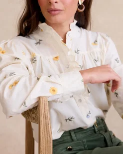 Maternité|Chemisiers Et Chemises-Polin et moi Chemise brodée Sabrina Cru