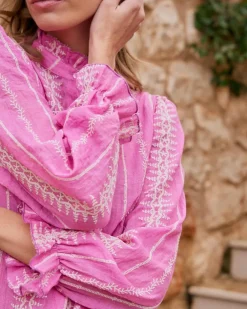 Maternité|Chemisiers Et Chemises-Polin et moi Chemise brodée Tibi Fuchsia