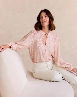 Maternité|Chemisiers Et Chemises-Polin et moi Chemise Caroli Detail Saumon