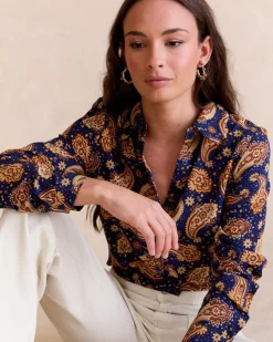 Maternité|Chemisiers Et Chemises-Polin et moi Chemise Paisley Gabri Marin