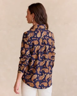 Maternité|Chemisiers Et Chemises-Polin et moi Chemise Paisley Gabri Marin