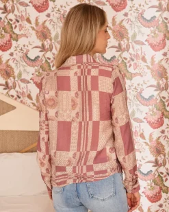 Maternité|Chemisiers Et Chemises-Polin et moi Chemise Patchwork Nimue MAUVE