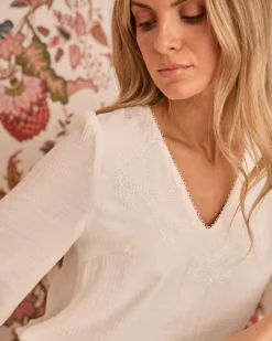 Chemisiers Et Chemises-Polin et moi Chemisier à détails Lucille BLANC