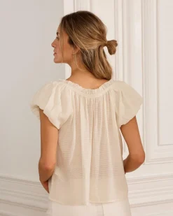 Chemisiers Et Chemises-Polin et moi Chemisier Elara Manga Cru