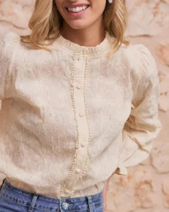 Maternité|Chemisiers Et Chemises-Polin et moi Dafne Blouse brodée Cru