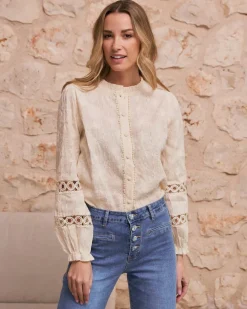 Maternité|Chemisiers Et Chemises-Polin et moi Dafne Blouse brodée Cru