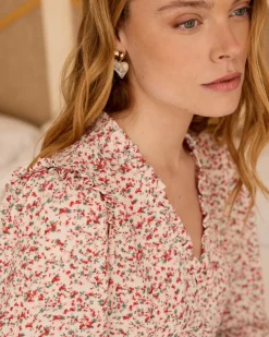 Chemisiers Et Chemises-Polin et moi Efra imprimer Blouse Cru