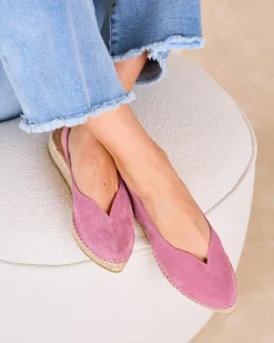 Espadrilles-Polin et moi Espadrille à bride arrière Cersei Framboise