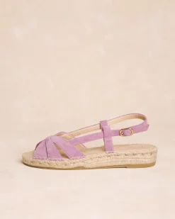 Espadrilles-Polin et moi Espadrille à lanières Fiora Lilas