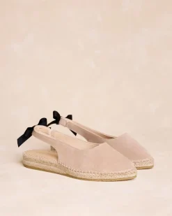 Espadrilles-Polin et moi Espadrille à nœud Iris Taupe