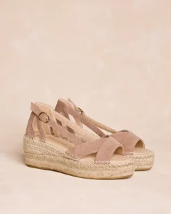 Espadrilles-Polin et moi Espadrille à plateforme Noèmie Taupe