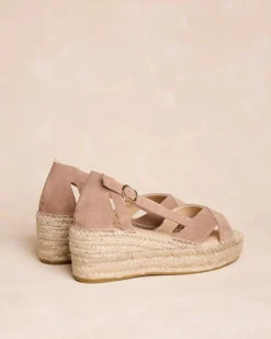 Espadrilles-Polin et moi Espadrille à plateforme Noèmie Taupe