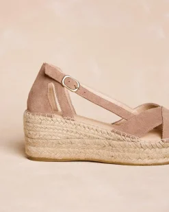 Espadrilles-Polin et moi Espadrille à plateforme Noèmie Taupe