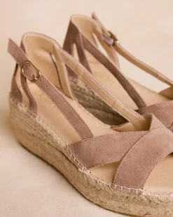 Espadrilles-Polin et moi Espadrille à plateforme Noèmie Taupe