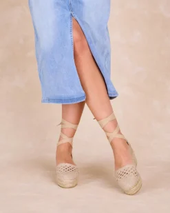 Espadrilles-Polin et moi Espadrille compensée Elisabetta Cru