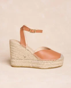 Espadrilles-Polin et moi Espadrille compensée Lavinia Cuir
