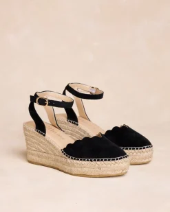 Espadrilles-Polin et moi Espadrille compensée Thea noir