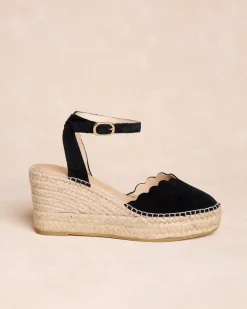 Espadrilles-Polin et moi Espadrille compensée Thea noir