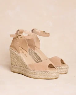 Espadrilles-Polin et moi Espadrille compensée Victoire BEIGE