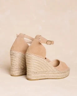Espadrilles-Polin et moi Espadrille compensée Victoire BEIGE
