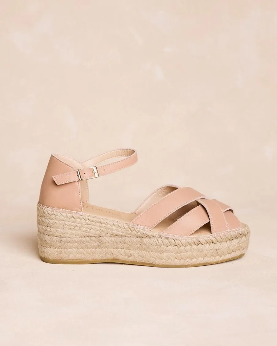 Espadrilles-Polin et moi Espadrille en croûte de cuir Cornelia Maquillage