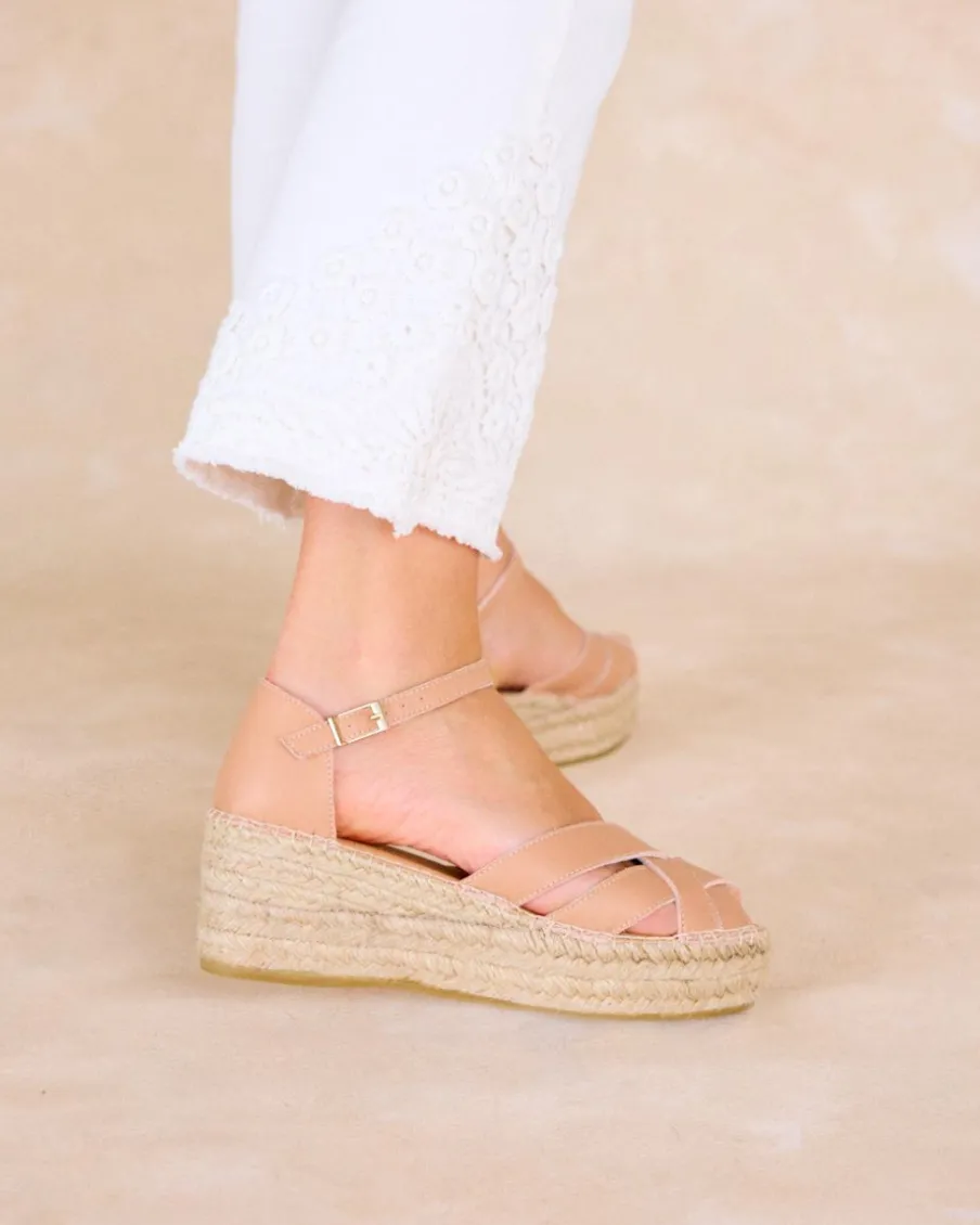 Espadrilles-Polin et moi Espadrille en croûte de cuir Cornelia Maquillage