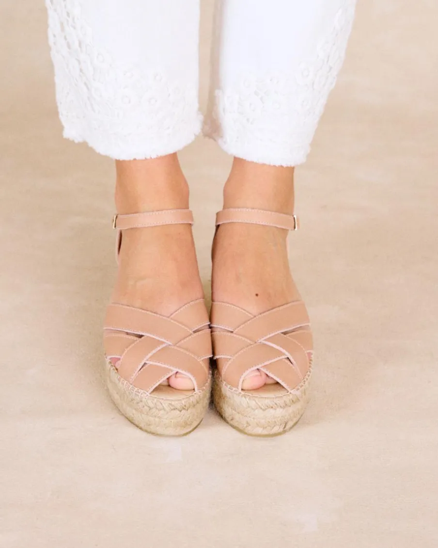 Espadrilles-Polin et moi Espadrille en croûte de cuir Cornelia Maquillage