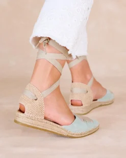 Espadrilles-Polin et moi Espadrilles à lanières Ludovica Eucalyptus