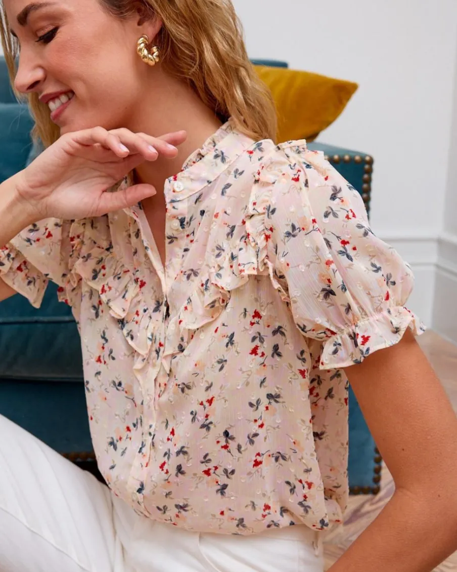 Chemisiers Et Chemises-Polin et moi Flor ma Blouse Cru