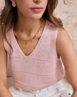 Point|T-shirts Et Hauts-Polin et moi Haut en maille Camilia Rose